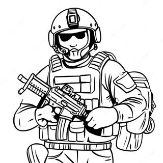 Tactical Special Forces Team Coloring Page 53123-42527