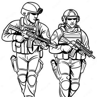 Tactical Special Forces Team Coloring Page 53123-42528