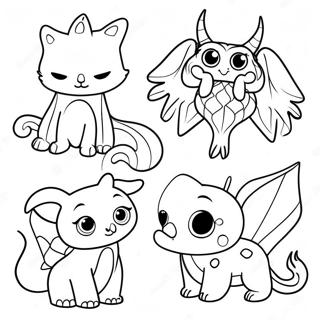 Gender Neutral Fantasy Creatures Coloring Page 53143-42540