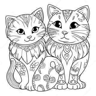 Cats Coloring Page 53152-42542