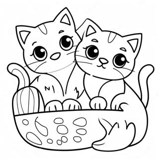 Playful Kittens Coloring Page 53153-42545