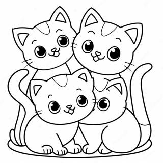 Playful Kittens Coloring Page 53153-42546