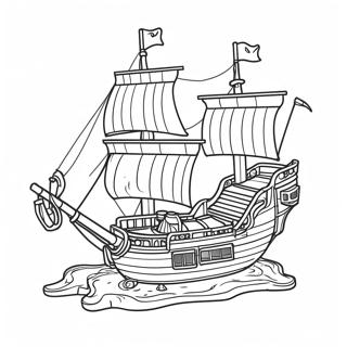 Lego Pirate Ship Coloring Page 53192-42574