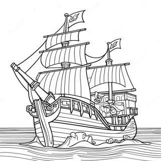 Lego Pirate Ship Coloring Page 53192-42576