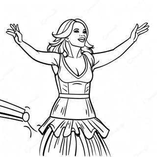 Carrie Underwood Performing On Stage Coloring Page 53223-42610