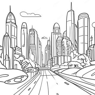 Futuristic Coloring Pages