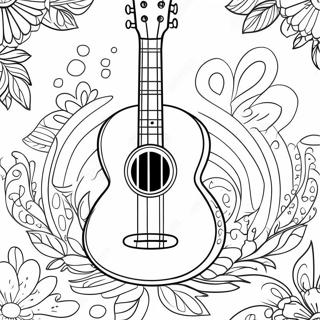 Ukulele Coloring Pages