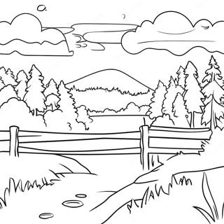 Vermont Landscape Coloring Page 53262-42630