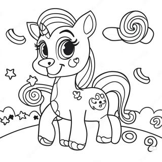 Lisa Frank Colorful Candy Land Coloring Page 53283-42652