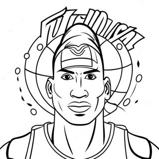 New York Knicks Basketball Player Coloring Page 53293-42664