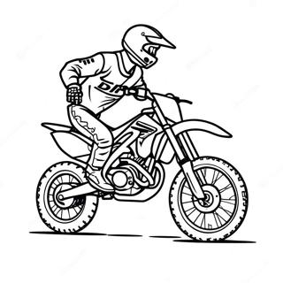 Honda Dirt Bike Coloring Page 53302-42658