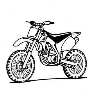 Honda Dirt Bike Coloring Page 53302-42659