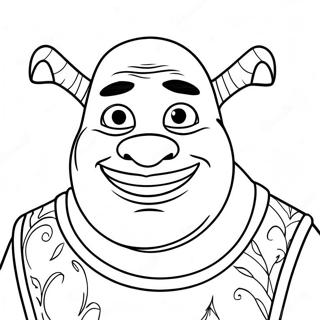 Face Shrek Coloring Pages