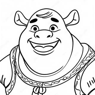 Shrek With Big Smile Coloring Page 53313-42675