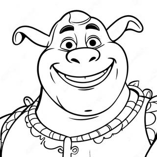 Shrek With Big Smile Coloring Page 53313-42676