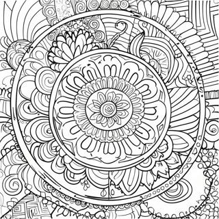 Relaxing Mandala Mindfulness Coloring Page 53323-42681