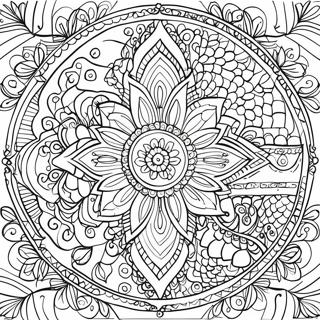 Relaxing Mandala Mindfulness Coloring Page 53323-42682