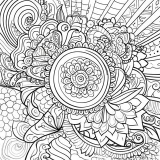 Relaxing Mandala Mindfulness Coloring Page 53323-42683