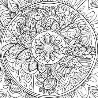 Relaxing Mandala Mindfulness Coloring Page 53323-42684