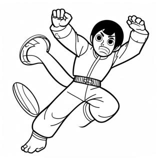 Rock Lee Coloring Pages