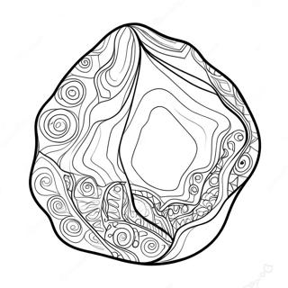 Geode Coloring Pages