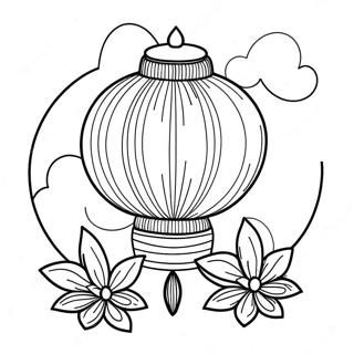 Lantern Chinese New Year Coloring Pages