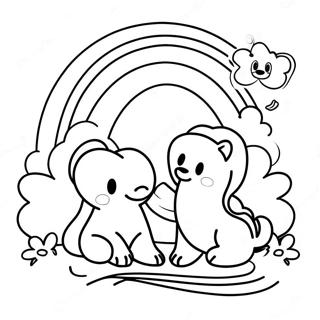 Rainbow Friends Lookie Coloring Page 53382-42728