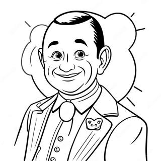 Pee Wee Herman In Silly Outfit Coloring Page 53393-42753