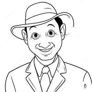 Pee Wee Herman In Silly Outfit Coloring Page 53393-42755