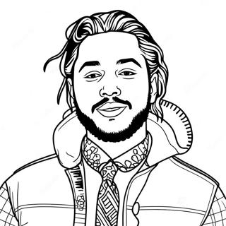 Post Malone Coloring Pages