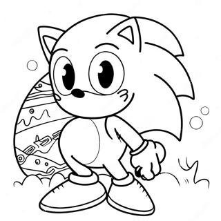 Sonic Easter Coloring Page 53412-42746