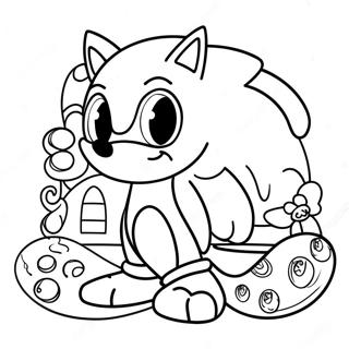 Sonic Easter Coloring Page 53412-42747