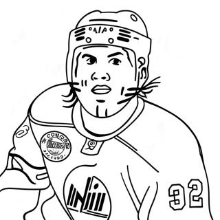 Connor Mcdavid Action Shot Coloring Page 53432-42766