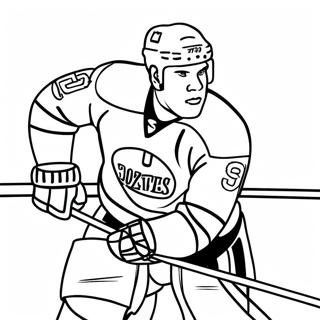 Connor Mcdavid Action Shot Coloring Page 53432-42767