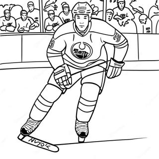 Connor Mcdavid Skating Fast Coloring Page 53433-42770