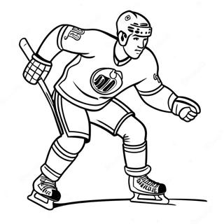 Connor Mcdavid Skating Fast Coloring Page 53433-42771