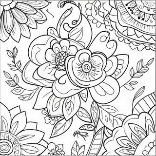 Mexican Flowers Coloring Pages