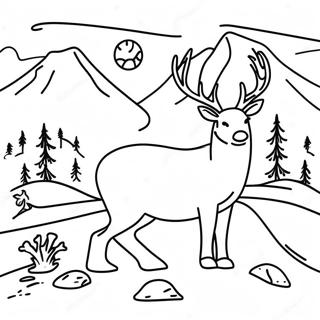 Tundra Landscape Coloring Page 53452-42778