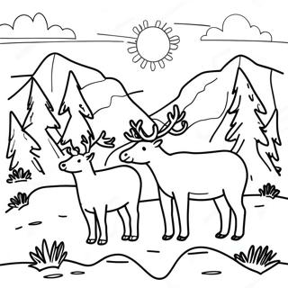 Tundra Landscape Coloring Page 53452-42779