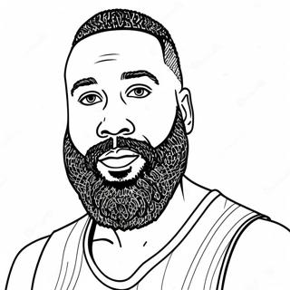 James Harden Coloring Page 53462-43089