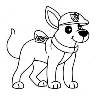 Police Dog Coloring Page 53492-42810