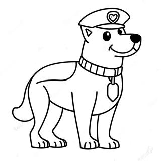 Police Dog Coloring Page 53492-42812