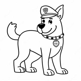 Police Dog Coloring Page 53492-43113