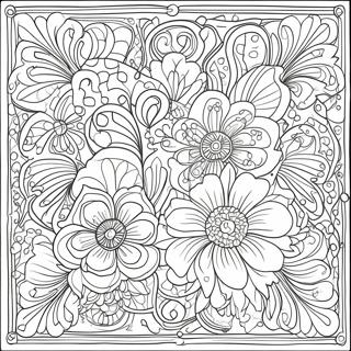 Art Nouveau Floral Patterns Coloring Page 53512-42830