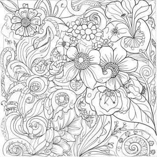 Art Nouveau Floral Patterns Coloring Page 53512-50306