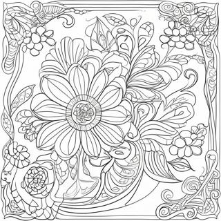 Art Nouveau Floral Patterns Coloring Page 53512-50308