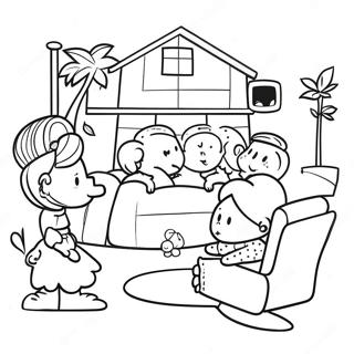 Full House Coloring Page 53522-43138