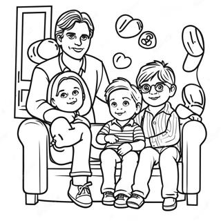 Full House Coloring Page 53522-43140