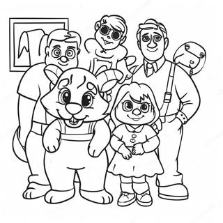 Fun Full House Family Coloring Page 53523-43141