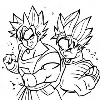 Goku And Gohan Coloring Pages